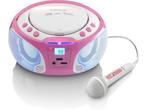Lenco SCD-650 - Draagbare Karaokeradio/CD-speler - USB, Verzenden, Zo goed als nieuw