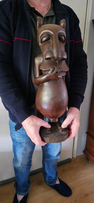 Watergeest - sculptuur - tokoloshe hili - zoeloe-culture -, Antiek en Kunst, Kunst | Niet-Westerse kunst