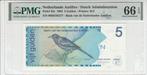 1994 Netherlands Antilles P 22c 5 Gulden Pmg 66 Epq, Postzegels en Munten, Bankbiljetten | Europa | Niet-Eurobiljetten, Verzenden
