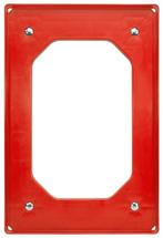 Dolly 60x40x15 Rood met 4 rubberen zwenkwielen, Nieuw - Set, Zakelijke goederen, Ophalen of Verzenden