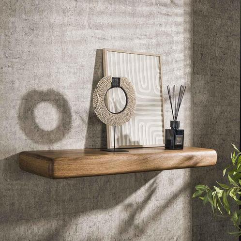 *WOONWINKEL* Trendy Wandplank Mangohout, Huis en Inrichting, Kasten | Overige, Nieuw, Verzenden