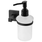 REA Ronde zeepdispenser wandmodel - mat zwart - compact d..., Ophalen of Verzenden, Nieuw