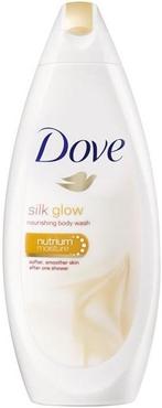 DOVE SILK GLOW NOURISHING BODY WASH DOUCHEGEL FLACON 250 ML, Verzenden, Nieuw