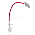 Holtkø¶tter Flex K Klemlamp LED, aluminium/rood, Verzenden, Nieuw