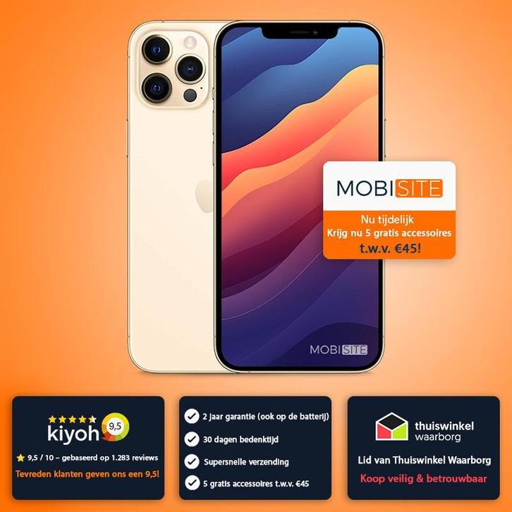 Apple iPhone 12 Pro | 4 Gratis Accessoires – Accu tot 100%, Telecommunicatie, Mobiele telefoons | Apple iPhone, Zonder abonnement