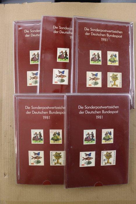 Duitsland, Bondsrepubliek 1981/2001 - 21x jaarboeken, Postzegels en Munten, Postzegels | Europa | Duitsland