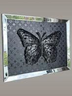 AmsterdamArts - Louis Vuitton metal butterfly mirror black, Antiek en Kunst