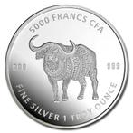 Chad - Mandala Buffalo 1 oz 2020 (10.000 oplage), Zilver, Losse munt, Verzenden, Midden-Amerika