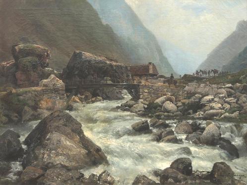 Théodore Lévigne (1848-1912), Een bataljon artilleristen, Antiek en Kunst, Kunst | Schilderijen | Klassiek