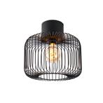 Design plafondlamp zwart draad 31,5cm - Baya, Nieuw, Overige materialen, Design