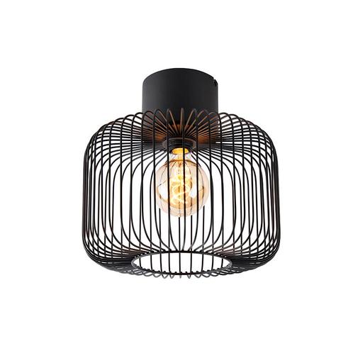 Design plafondlamp zwart draad 31,5cm - Baya, Huis en Inrichting, Lampen | Plafondlampen, Nieuw, Overige materialen