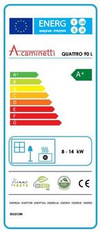 Inbouw Houtkachel Quattro 90 Max Links Glas, Verzenden, Nieuw