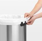 Brabantia Touch Bin Prullenbak - 60 liter - Matt Steel, Verzenden, Zo goed als nieuw