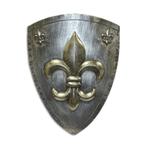 ijzeren muurbevestiging schild met fleur de lis - roest (..., Antiek en Kunst, Verzenden
