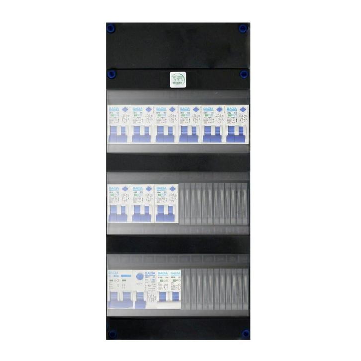 Gacia groepenkast 1 fase 9 alamat + kookgroep, Doe-het-zelf en Verbouw, Elektra en Kabels, Ophalen of Verzenden