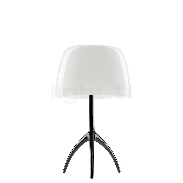 Foscarini Lumiere Tafellamp grande, zwart verchroomd/wit - m, Huis en Inrichting, Lampen | Tafellampen, Nieuw, Verzenden