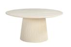 Salontafel Patrice – Ronde Crème Witte Houten Tafel | Ø80, Huis en Inrichting, Ophalen, Nieuw