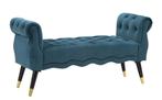 BANKJE PARIJS TEAL/GOUD CM 120X40X60, Ophalen of Verzenden, Nieuw