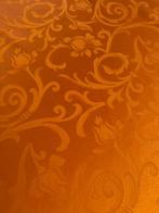 Luxe Venetiaanse San Leucio antiek oranje damaststof -, Antiek en Kunst, Antiek | Kleden en Textiel