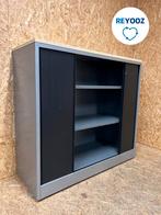 Ahrend roldeurkast - 110x120x45cm - zilvergrijs met zwar..., Nieuw in verpakking