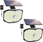 Solar Led Lampen, 2-pack - 146 LED Superhelder Wit, IP65, Nieuw, Verzenden