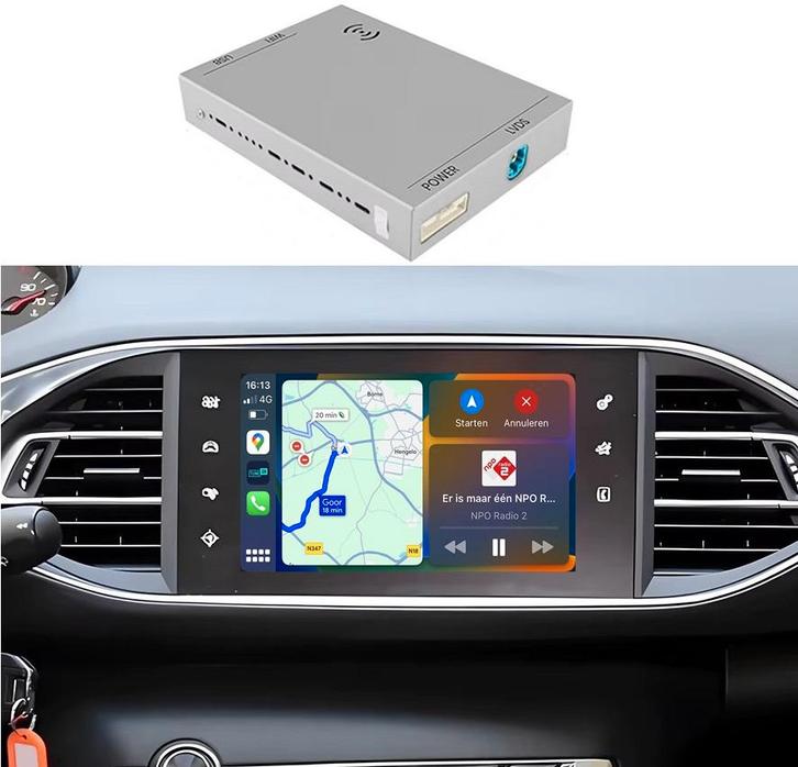 Peugeot Citroën Draadloze Apple Carplay & Android Auto m..., Auto diversen, Autoradio's