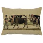 gobelin kussen almabtrieb koebel 30x45cm, Huis en Inrichting, Woonaccessoires | Overige, Verzenden, Nieuw