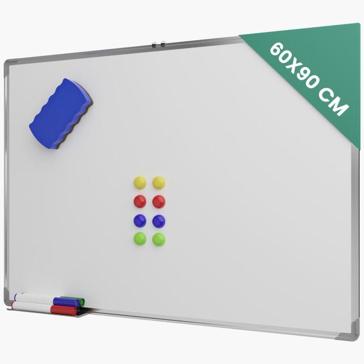 Avalo Whiteboard 60x90 cm - 14 in 1 set - Magnetisch, Huis en Inrichting, Woonaccessoires | Memoborden, Verzenden