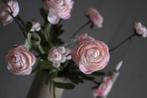 Zijden bosje Ranonkels pastel roze 52 cm, Huis en Inrichting, Woonaccessoires | Kunstplanten en Kunstbloemen, Ophalen of Verzenden