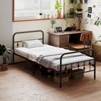 TRUUSK Opvouwbaar Bedframe 200x90 cm - 82,5 cm Hoog - Metaal, Huis en Inrichting, Slaapkamer | Bedden, Verzenden, Nieuw