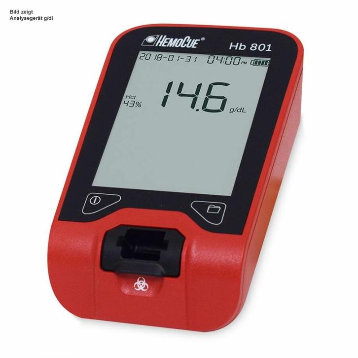 HemoCue Hb 801 Analyser g/dl, Diversen, Verpleegmiddelen, Nieuw, Verzenden