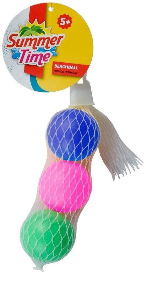 Summertime Beachbal Ballen (3 stuks) | Summertime -, Sport en Fitness, Voetbal, Nieuw, Verzenden