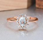 Zonder minimumprijs - Ring Zilver Aquamarijn, Sieraden, Tassen en Uiterlijk, Ringen, Nieuw