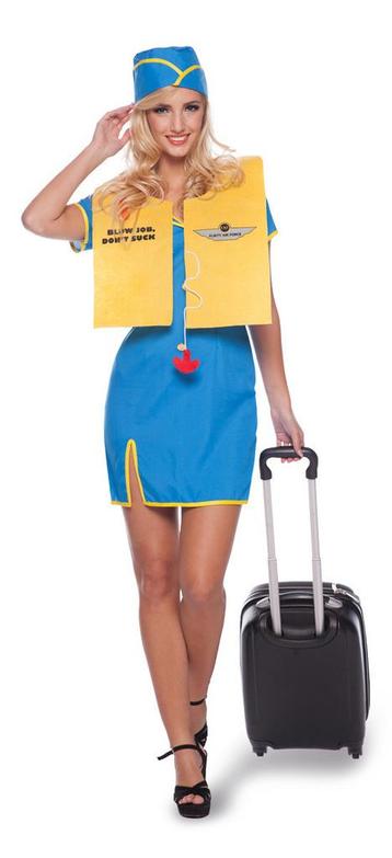 Blauw Stewardess Kostuum 3-delig S-M | Nieuw! | Kostuums