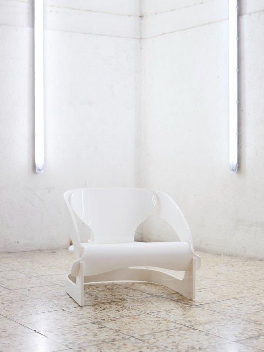 Kartell - Joe Colombo - Lounge stoel - 4801 wit -, Antiek en Kunst, Kunst | Designobjecten
