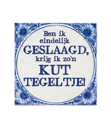 Delfts Blauw Tegel Geslaagd Kut 14,5cm