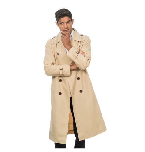 Lange Inspector Jas Heren, Kleding | Heren, Carnavalskleding en Feestkleding, Nieuw, Ophalen of Verzenden