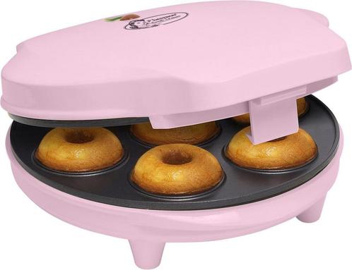 Bestron Donutmaker in retro design - roze, Witgoed en Apparatuur, Overige Witgoed en Apparatuur, Nieuw, Verzenden