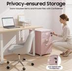 Roze Archiefkast 3 Niveaus met Slot, Verzenden, Nieuw