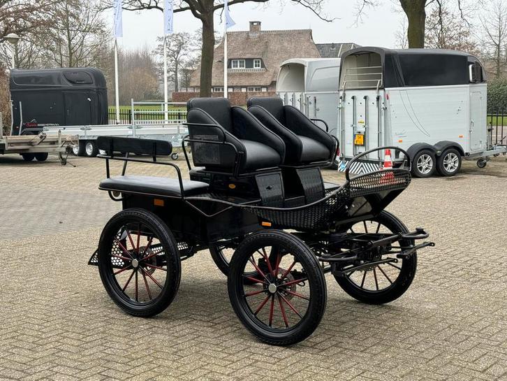 Enkelspan / Tweespan / Doorloopwagen / Paard, Dieren en Toebehoren, Rijtuigen en Koetsen, Gebruikt, Paard