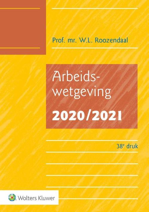 Arbeidswetgeving 20202021 9789013157130, Boeken, Schoolboeken, Zo goed als nieuw, Verzenden