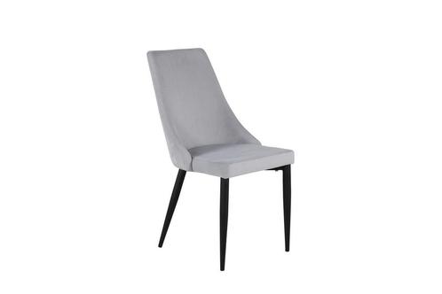 Eetkamerstoel - Olof - Lichtgrijs - Rib - Jörn, Huis en Inrichting, Stoelen, Verzenden