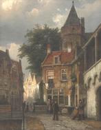 Willem Koekkoek (1839-1895), Een straatje te Amersfoort, Antiek en Kunst, Kunst | Schilderijen | Klassiek