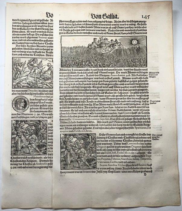 2 Folios. Heinrich Vogtherr; Hans Holbein - 17 woodcuts,, Antiek en Kunst, Antiek | Boeken en Bijbels