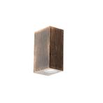 Vintage wandlamp antiek goud van kunststof 2-lichts - Baleno, Nieuw, Kunststof, Minder dan 50 watt