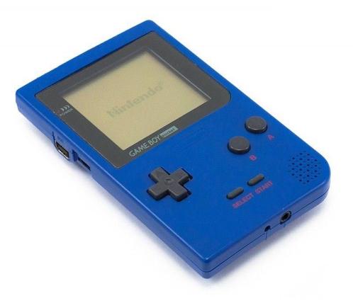 Nintendo Game Boy Pocket Blauw (Nette Staat & Krasvrij Sc..., Spelcomputers en Games, Spelcomputers | Nintendo Game Boy, Zo goed als nieuw