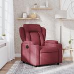 vidaXL Fauteuil verstelbaar stof wijnrood, Huis en Inrichting, Fauteuils, Verzenden, Nieuw