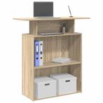 vidaXL Receptiebalie 100x40x104 cm bewerkt hout sonoma, Huis en Inrichting, Bureaus, Verzenden, Nieuw