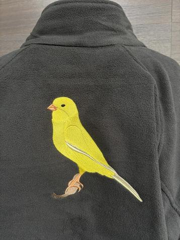 Fleecevest met kanarie (nr. 1) beschikbaar voor biedingen