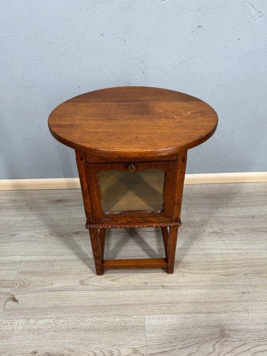 antieke bijzettafel met vitrine en geheime opbergruimte -, Antiek en Kunst, Curiosa en Brocante